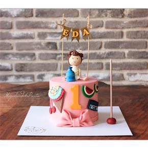 1 yaş pastası, damacana pasta