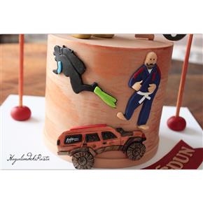 Airsoft cake, offroadcake, divingcake, jujutsucake