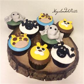 animals cupcake