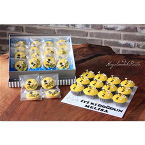 Arı kurabiye, bee cookies, arı cupcake, bee cupcakes