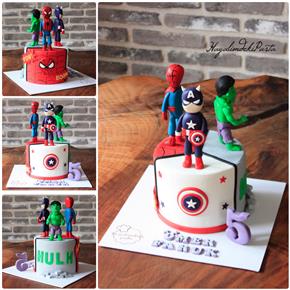 Avengers cake, hulk cake, captain america cake, spiderman cake