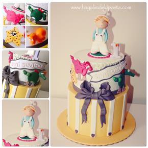 #babygirlcake #firstbirthdaycake #fondant #sugarart #deniziskender #butikpasta #toycake