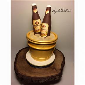beer bucket cake