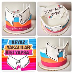#beyazyakalilarbisiyapsa ?????? #hayalimdekipasta #deniziskender #fondant #sugarart #sekerhamuru #beyaz