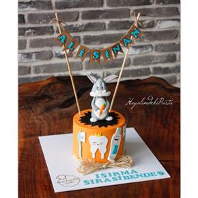 Buggs bunny cake, diş buğdayı pasta