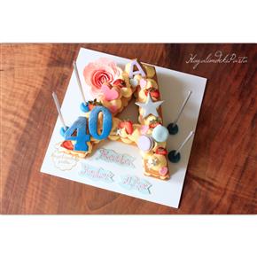 Cookie cake, kurabiye pasta, harf pasta