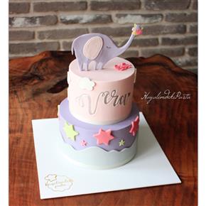 Elephant cake, filli pasta, baby girl cake