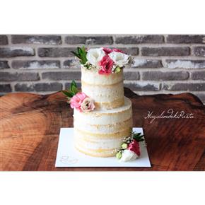 Engagement naked cake