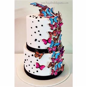 #hayalimdekipasta #deniziskender #engagementcake #weddingcake #butterflycake #kelebekpasta