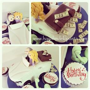 #hayalimdekipasta #deniziskender #fondant #sugarart #boutiguecake #dolarscake #carcake #happy40years