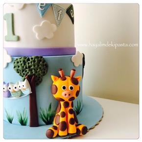 #hayalimdekipasta #deniziskender #giraffecake #lioncake #penquincake #swingcake #babyboycake #fondan