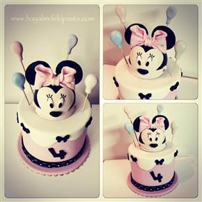 #hayalimdekipasta #deniziskender #ipek4yaşında #miniemouse #miniemousecake #pinkcake #minimousecaket