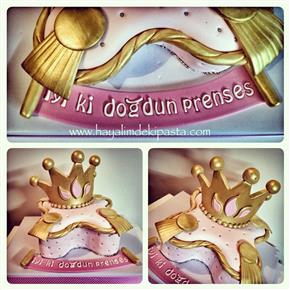 #hayalimdekipasta #deniziskender #tacpasta #prensespasta #princesscake #tiaracake #pinkcake #birthda