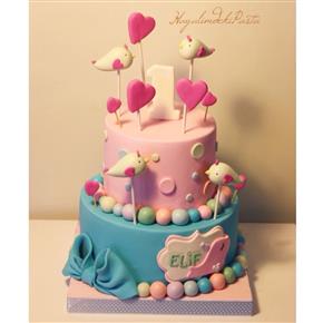 #hayalimdekipasta #fondant #sugarart #deniziskender #sekerhamuru #babygirlcake #birthdaycake
