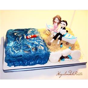 #hayalimdekipasta #heasked #shesaidyes #marriageproposalcake #engagementcake #weddincake #love #fond