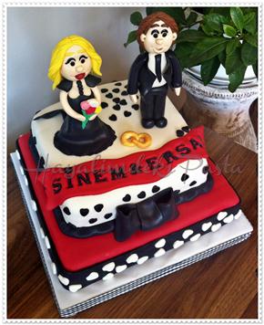 iki katlı nişan pastası