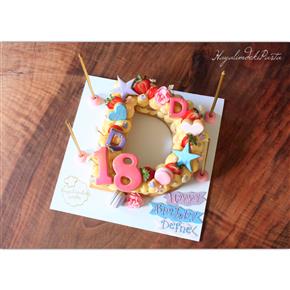 Kurabiye pasta, cookie cake, d for defne