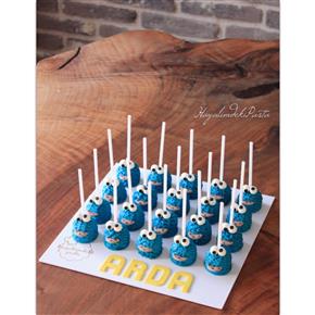 #kurabiyecanavarı #kurabiyecanavarıpasta #kurabiyecanavarıcakepops #cookiemonster #cookiemonstercake