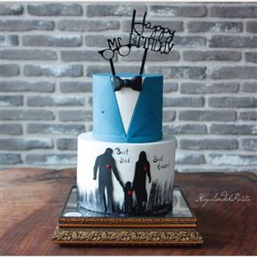 Men cake, drummer cake