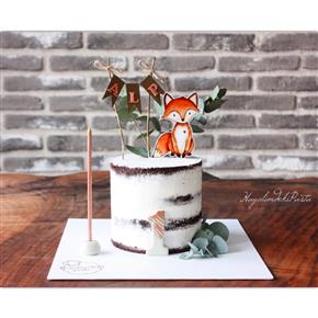 Naked cake, fox naked cake