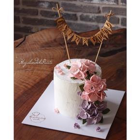 Naked cake, ortanca pasta