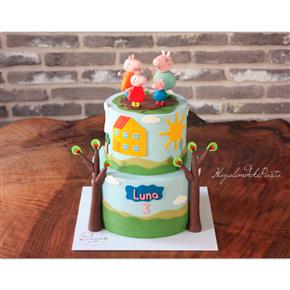 Peppa pig cake, peppa pig pasta
