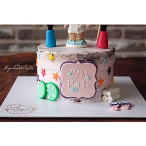 Spa Party Naked Cake