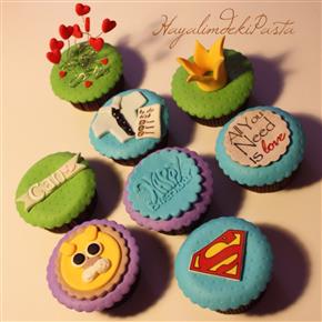 #superman #supermancake #hayalimdekipasta #deniziskender #supermancupcake #fondant #sekerhamuru #gok