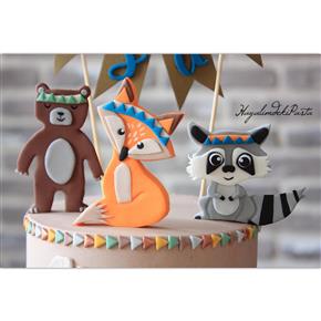 Wild animals cake